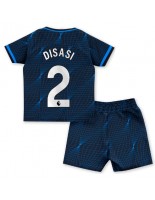 Chelsea Axel Disasi #2 Venkovní dres pro děti 2023-24 Krátký Rukáv (+ trenýrky)